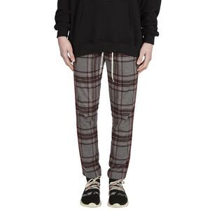 REPRESENT Plaid Track Pants Men GREY
